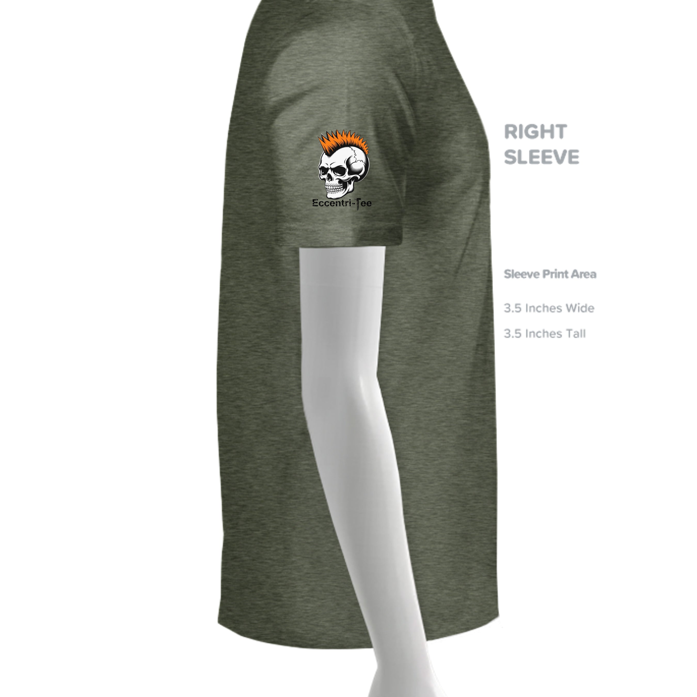 HEATHER MILITARY GREEN - G500 - SLEEVE_RIGHT