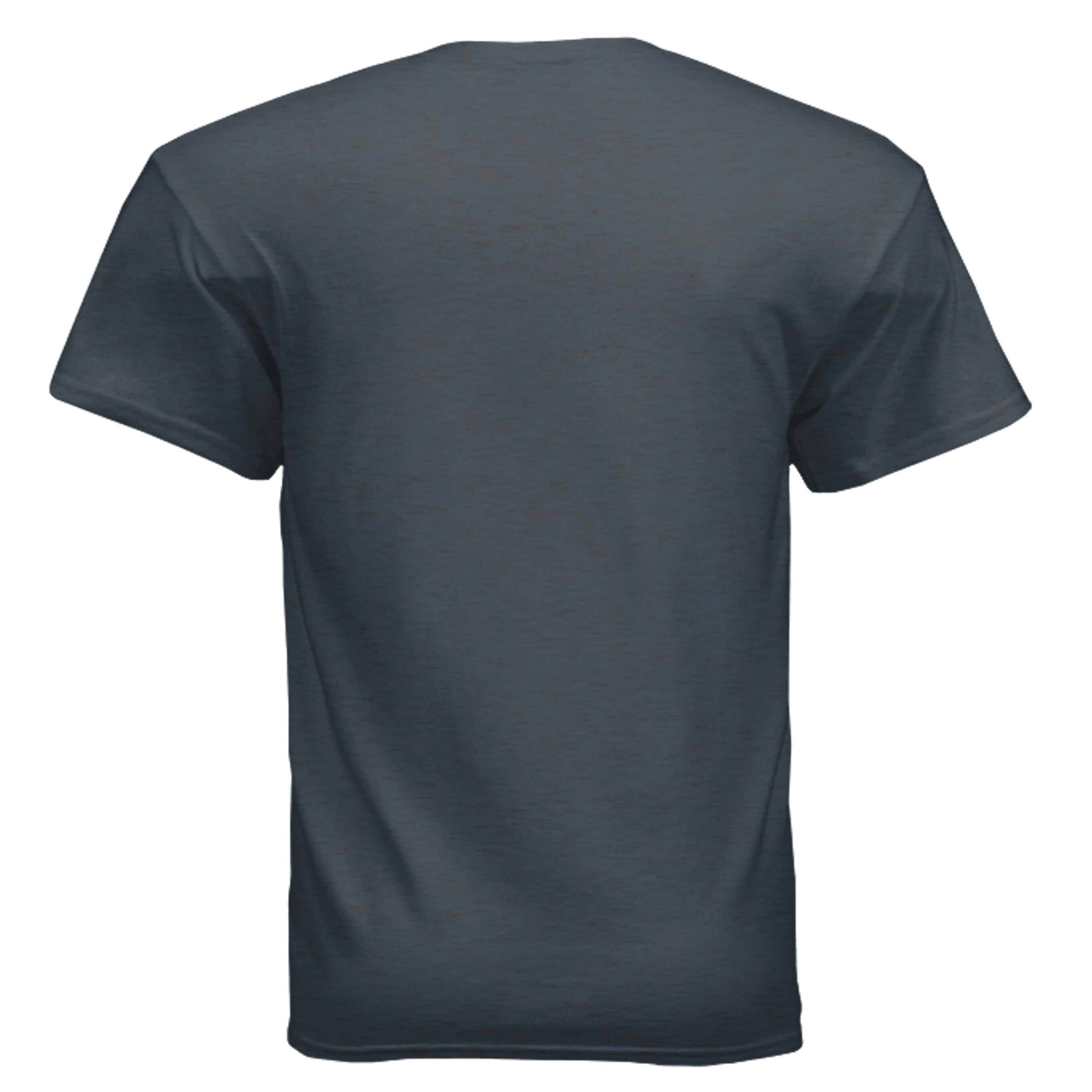 Back view of the Eat Me Gildan G500 T-Shirt in a dark color.